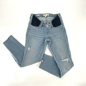 Madewell Maternity Side Panel Perfect Vintage Jeans Coffey Wash Adjustable Sz 24